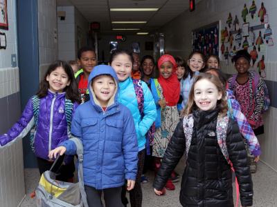 Photo of students at Olde Creek